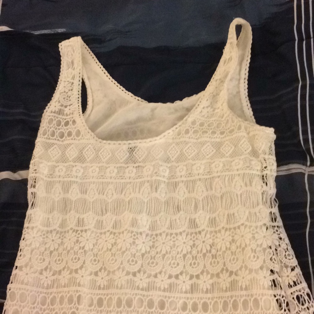 H&M Sheer white summer dress